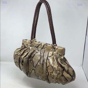 Carlos Falchi Fatto a Mano Genuine Snakeskin Bag